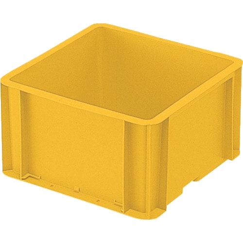トラスコ中山 積水 トヨタ規格コンテナ TP-332Fフラットタイプ 黄(ご注文単位1個)【直送品】
