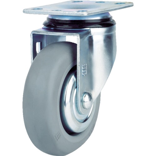 トラスコ中山 SAMSONG 高弾性ゴムキャスター 自在 MIRゴム車 127mm(ご注文単位1個)【直送品】