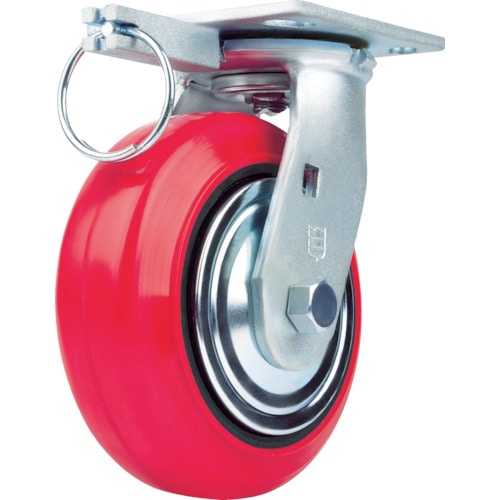 トラスコ中山 SAMSONG 重荷重用キャスター 自在 耐湿ウレタン車200mm(ご注文単位1個)【直送品】