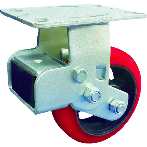 トラスコ中山 SAMSONG スプリング機能付きキャスター 固定150mm 耐荷重360kg(ご注文単位1個)【直送品】