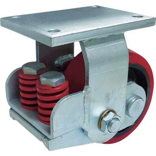 トラスコ中山 SAMSONG スプリング機能付きキャスター 固定150mm 耐荷重900kg(ご注文単位1個)【直送品】