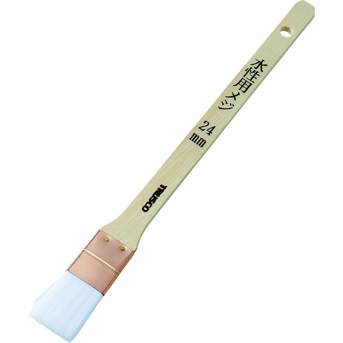トラスコ中山 TRUSCO 水性用目地刷毛 平 8号 24mm(ご注文単位1本)【直送品】
