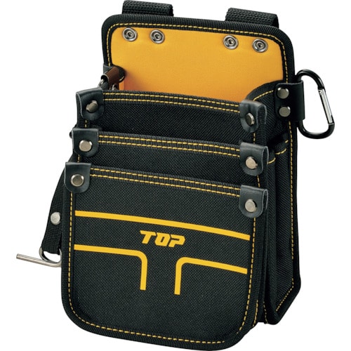 トラスコ中山 TOP 電工用腰袋3段タイプ(小)(ご注文単位1個)【直送品】
