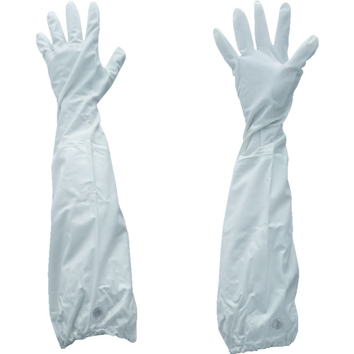 トラスコ中山 TRUSCO 腕カバー付塩ビ薄手手袋 206-6092(ご注文単位1組)【直送品】