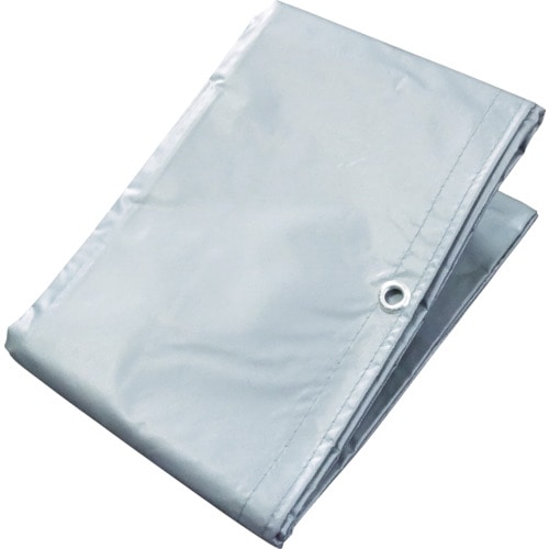 トラスコ中山 萩原 ターピー ターポリントラックシート 1号 軽トラック シルバー/オレンジ 1.8m×2.1m(ご注文単位1枚)【直送品】