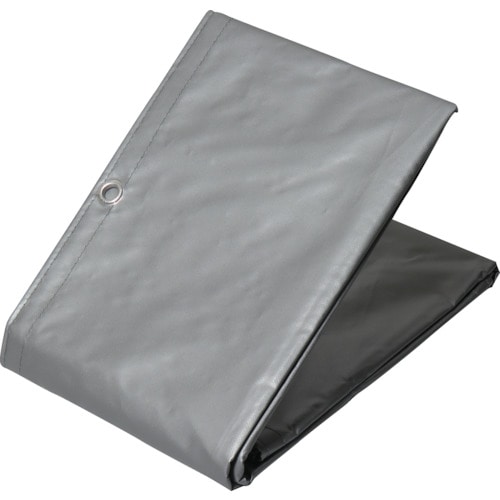 トラスコ中山 萩原 ターピー ターポリントラックシート 4号 小型トラック シルバー/オレンジ 3.0m×3.7m(ご注文単位1枚)【直送品】