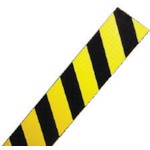 トラスコ中山 日東エルマテ NEWトラクッション 8mm×100mm×2m 黄/黒（ご注文単位20枚）【直送品】