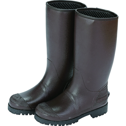 トラスコ中山 TRUSCO 防寒レインブーツ ブラウン M（ご注文単位1足）【直送品】