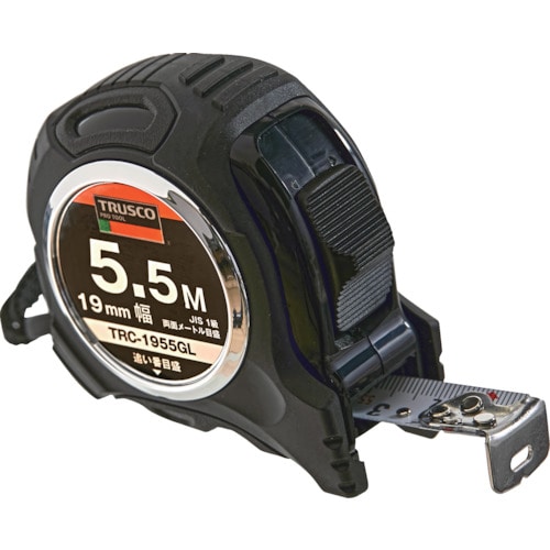 トラスコ中山 TRUSCO 追番目盛りゴムカバー付コンベックス 19幅5.5m(ご注文単位1個)【直送品】