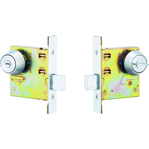 トラスコ中山 MIWA 本締錠 DA-1 シリンダーU9バックセット51mmケース深さ72mm扉厚33～42mm（ご注文単位1組）【直送品】