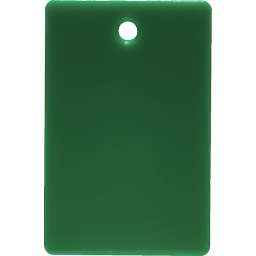 トラスコ中山 TRUSCO スチロール番号札 無地 長方形 小 45X30mm 5枚入 緑(ご注文単位1パック)【直送品】