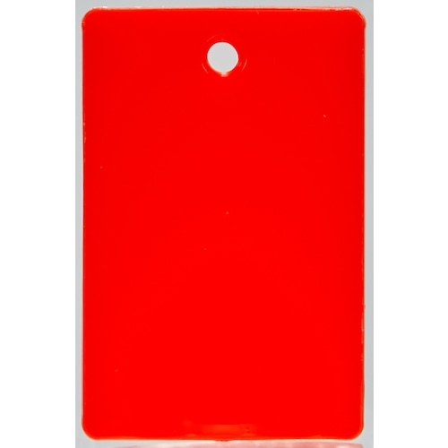 トラスコ中山 TRUSCO スチロール番号札 無地 長方形 小 45X30mm 5枚入 赤(ご注文単位1パック)【直送品】