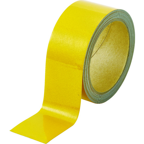 トラスコ中山 TRUSCO 再帰反射テープ 45mmX10M 黄(ご注文単位1巻)【直送品】