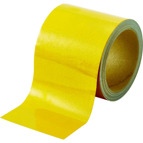 トラスコ中山 TRUSCO 再帰反射テープ 90mmX10M 黄(ご注文単位1巻)【直送品】