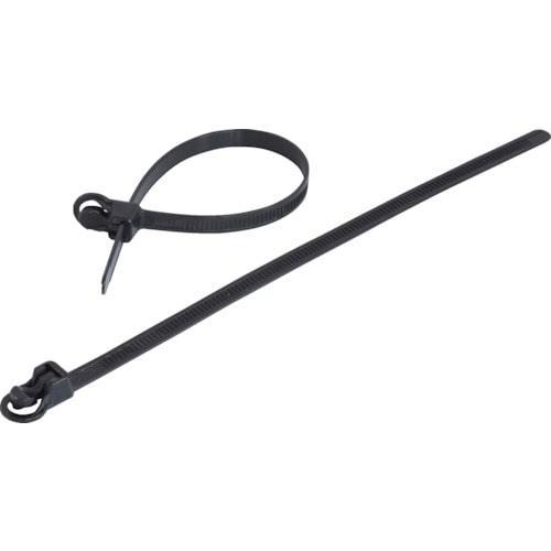 トラスコ中山 TRUSCO 簡単解除 リリースタイ 幅7.5mmX300mm 黒色(ご注文単位1袋)【直送品】