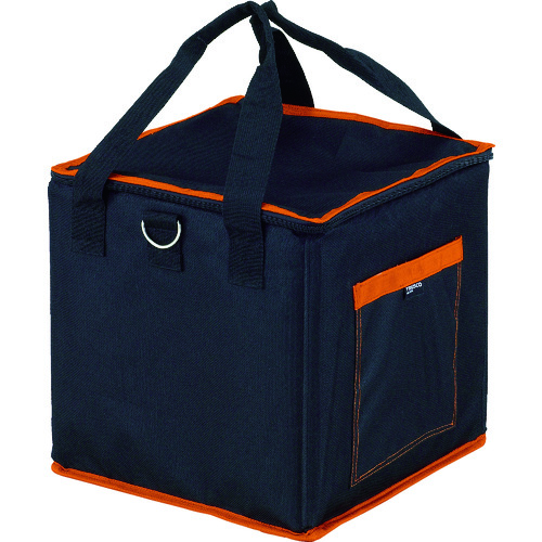 トラスコ中山 TRUSCO 折りたたみ角バッグS フタ付き 300X300XH300(ご注文単位1個)【直送品】