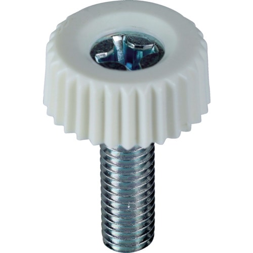 トラスコ中山 TRUSCO 十字穴付化粧ビス M3×10 白(10個入)(ご注文単位1袋)【直送品】