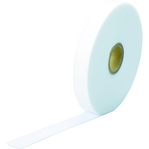 トラスコ中山 TRUSCO マジックケーブルロールタイ 幅15mmX長さ10m白(ご注文単位1巻)【直送品】