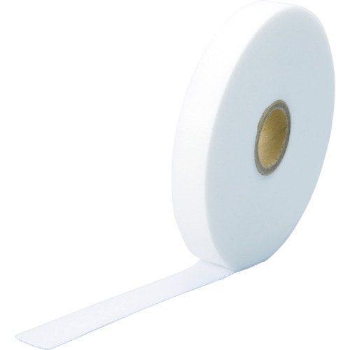 トラスコ中山 TRUSCO マジックケーブルロールタイ 幅20mmX長さ10m白(ご注文単位1巻)【直送品】