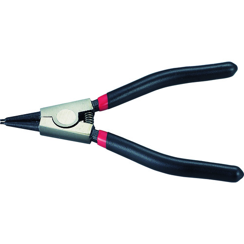 トラスコ中山 TRUSCO スナップリングプライヤー 140mm(軸用・直爪)(ご注文単位1個)【直送品】