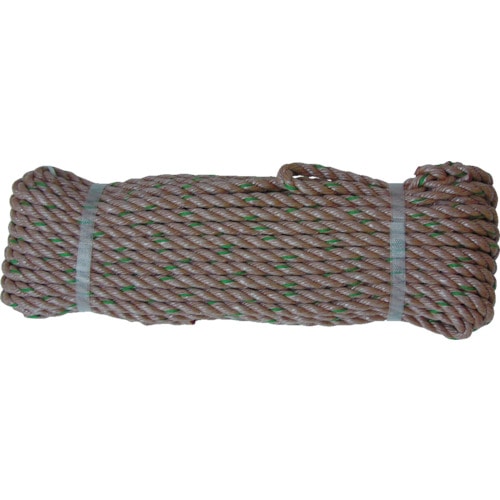 トラスコ中山 ユタカメイク ロープ PPトラックロープ(OB) 9×20(ご注文単位1巻)【直送品】