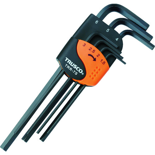 トラスコ中山 TRUSCO 六角棒レンチセット 標準タイプ 7本組(ご注文単位1セット)【直送品】