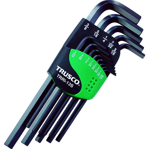 トラスコ中山 TRUSCO 六角棒レンチセット 13本組(インチタイプ)(ご注文単位1セット)【直送品】