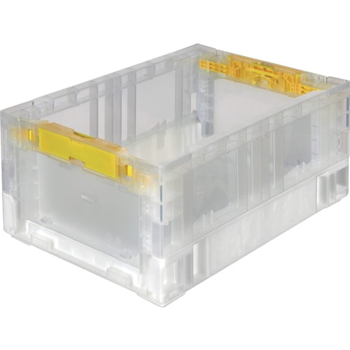 トラスコ中山 TRUSCO オリコン 折りたたみコンテナ 13.7L 透明 透明（ご注文単位1個）【直送品】