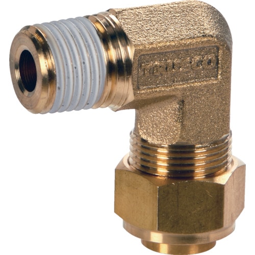 トラスコ中山 TRUSCO クイックシール継手 エルボ φ12X8 呼びR3/8(ご注文単位1個)【直送品】