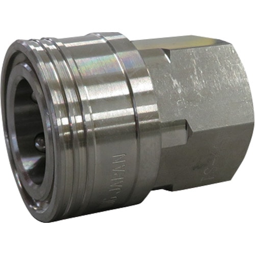 トラスコ中山 フローバル 両路開放型クイックカップリング TS-3SF(SUS304)(ご注文単位1個)【直送品】