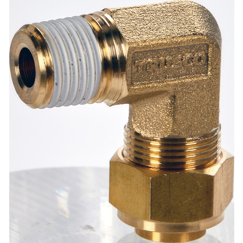 トラスコ中山 TRUSCO クイックシール継手 エルボ φ4X2.5 呼びR1/8（ご注文単位1個）【直送品】