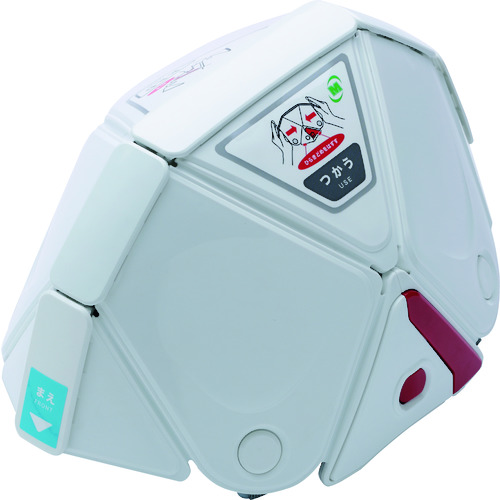 トラスコ中山 ミドリ安全 子ども用 防災用折りたたみヘルメット フラットメットキッズ TSC-10K ホワイト(ご注文単位1個)【直送品】