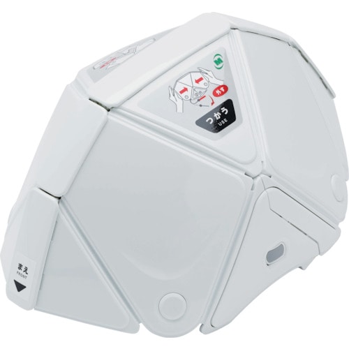 トラスコ中山 ミドリ安全 防災用折りたたみヘルメット フラットメット2 TSC-10N ホワイト(ご注文単位1個)【直送品】
