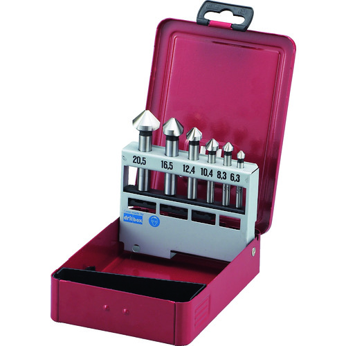 トラスコ中山 TRUSCO カウンターシンクセット コバルトハイス 6本組(ご注文単位1セット)【直送品】