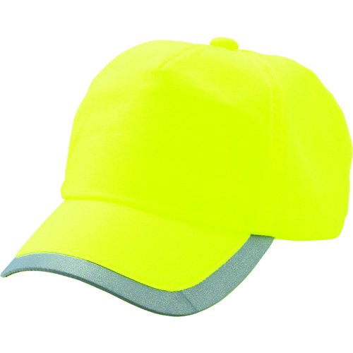 トラスコ中山 TRUSCO 反射テープ付帽子 蛍光イエロー(ご注文単位1個)【直送品】