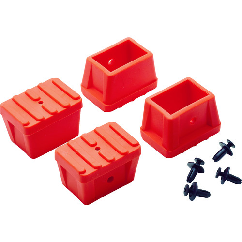 トラスコ中山 TRUSCO 滑り止めキャップ 4個 オレンジ TSF用(ご注文単位1セット)【直送品】