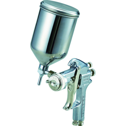トラスコ中山 TRUSCO スプレーガン重力式 ノズル径Φ1.4 0.4L SUSカップセット(ご注文単位1セット)【直送品】