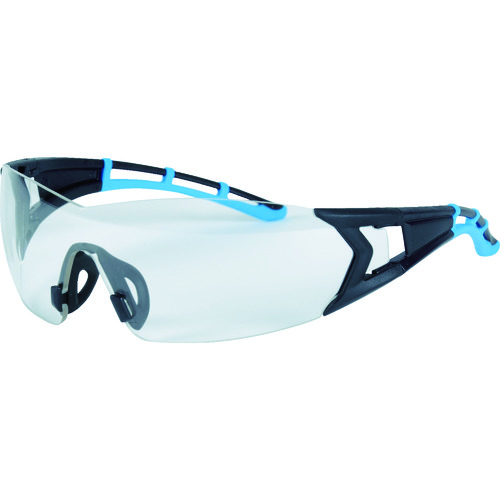 トラスコ中山 TRUSCO ライトフィット二眼型セーフティグラス フレームブルー(ご注文単位1個)【直送品】
