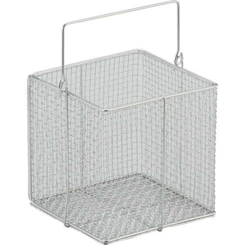 トラスコ中山 TRUSCO ステンレス洗浄カゴ 角型 有効内寸142X142X146（ご注文単位1個）【直送品】