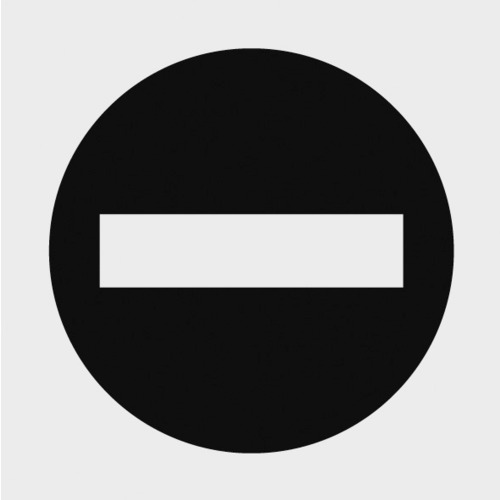 トラスコ中山 TRUSCO マークステッカー 100×100 「立入禁止」マーク 透明地 黒文字 1枚入（ご注文単位1枚）【直送品】