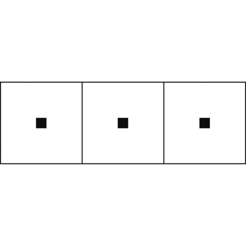 トラスコ中山 TRUSCO アルファベットステッカー 30×30 点 白地/黒文字 3枚入（ご注文単位1組）【直送品】