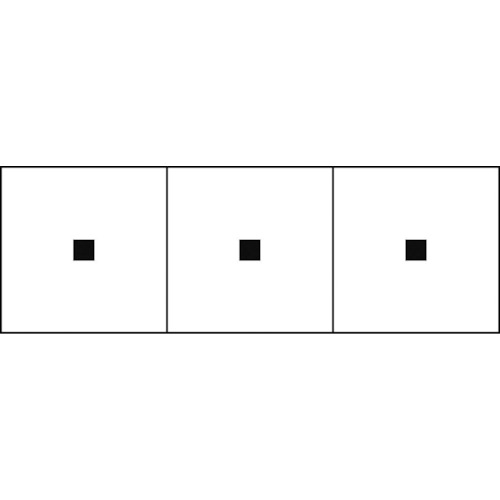 トラスコ中山 TRUSCO アルファベットステッカー 50×50 点 白地/黒文字 3枚入(ご注文単位1組)【直送品】