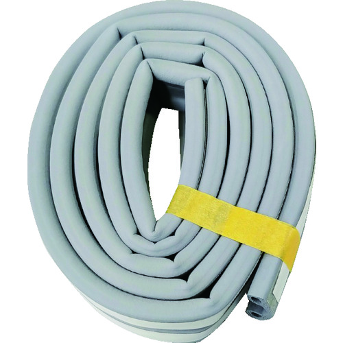 トラスコ中山 槌屋 戸当りすき間テープ P型 グレー(ご注文単位1巻)【直送品】