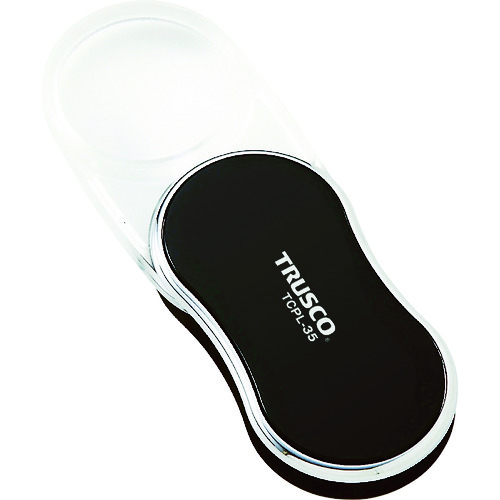 トラスコ中山 TRUSCO LED付スライドポケットルーペ(ご注文単位1個)【直送品】