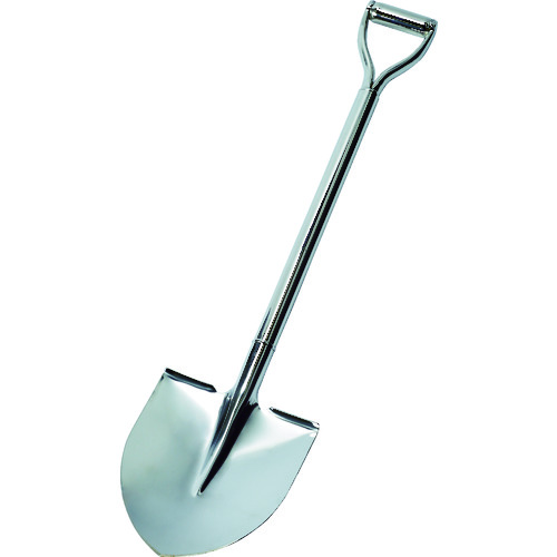 トラスコ中山 TRUSCO ステンレスショベル 丸型 全長800mm(ご注文単位1本)【直送品】