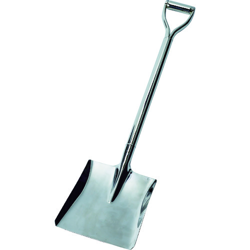 トラスコ中山 TRUSCO ステンレスショベル 角型 全長980mm(ご注文単位1本)【直送品】