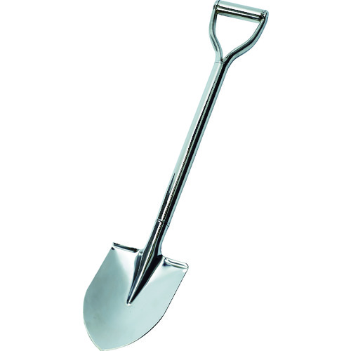 トラスコ中山 TRUSCO ステンレスショベル 丸型 全長980mm(ご注文単位1本)【直送品】