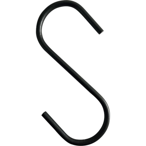 トラスコ中山 TRUSCO まとめ買い Sフック スチール製 75mm 黒 160個（ご注文単位1箱）【直送品】