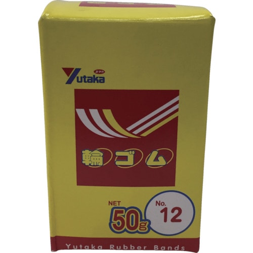 トラスコ中山 ユタカメイク 輪ゴム箱入り #12 50g(ご注文単位1箱)【直送品】