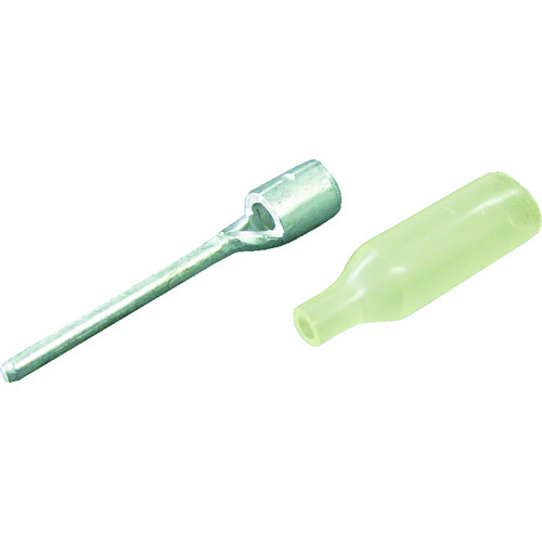 トラスコ中山 TRUSCO 絶縁キャップ付棒型裸圧着端子長さ32.5 (10個入)(ご注文単位1パック)【直送品】